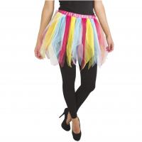 39909 accessoire de deguisement tutu organdi multicolore