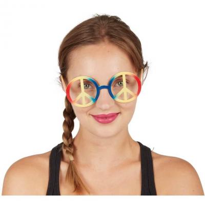 40001 accessoire de deguisement lunettes hippie peace and love