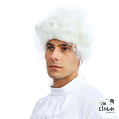 1 Perruque blanche Marquis REF/40070 (Accessoire déguisement adulte)