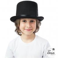 40104 accessoire de deguisement enfant chapeau feutre noir haut de forme