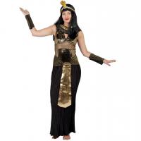 44181 taille sm costume femme adulte egyptienne noir et or