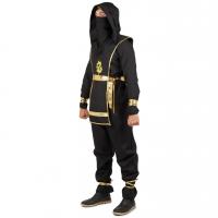 44272 taille s m costume adulte ninja dore or et noir