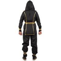 44272 taille s m deguisement adulte ninja dore or et noir