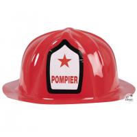 60100 accessoire de deguisement casque rouge pompier adulte
