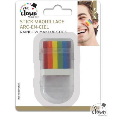 1 Stick de 6g maquillage Arc-en-Ciel multicolore REF/63002