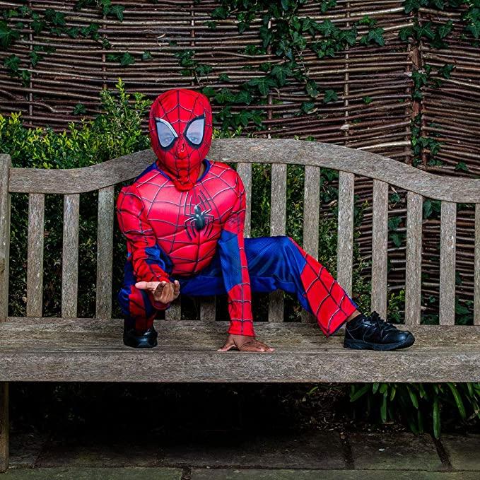 Spider-man deguisement - taille m 5-6 ans, fetes et anniversaires