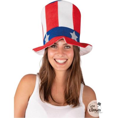 1 Chapeau haut de forme Amérique REF/71520 (Accessoire déguisement adulte USA)