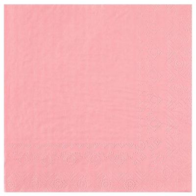 7641 serviette cocktail papier 3 plis rose