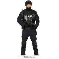 77354 taille 168cm 14ans 16ans deguisement costume adolescent police agent du swat