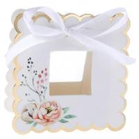 7858 contenant boite florale champetre confection de de dragees