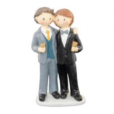 80185 figurine couple de maries gay garcon resine gateau mariage