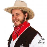 82011 accessoire de deguisement chapeau adulte cowboy nubuck beige
