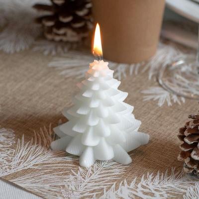 8262 decoration bougie blanche sapin noel