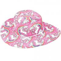 83220 accessoire deguisement chapeau cowgirl rose licornes