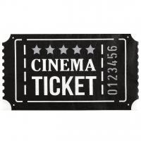 8472 serviette de table papier 3 plis ticket de cinema