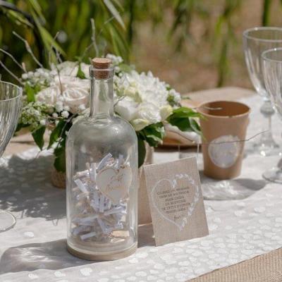 8508 decoration animation bouteille a voeux mariage coeur