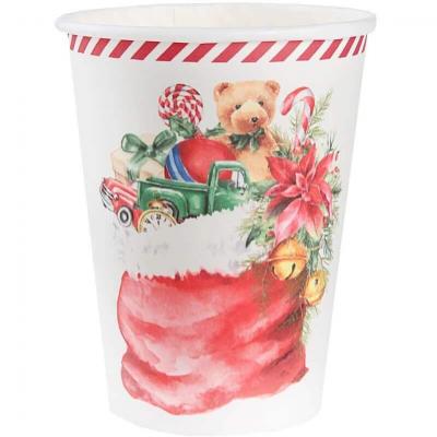 8652 gobelet carton botte du pere noel