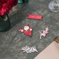 8704 decoration de table a parsemer pere noel en bois