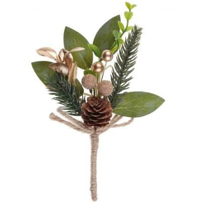 8735 piquet decoratif floral de noel