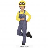 87627 taille 5 6 ans costume enfant travailleur minion jaune