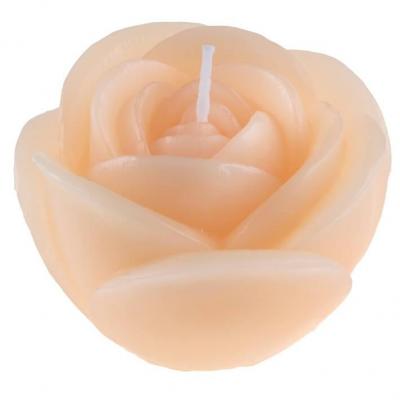 8815 bougie fleur rose peche