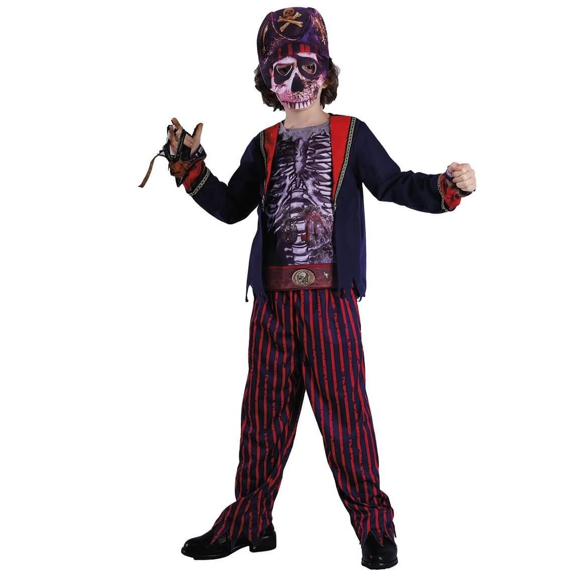 Costume Halloween enfant en pirate zombie 7/9 ans REF/88508