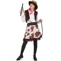 89129 taille l xl costume cow girl femme adulte amerique western