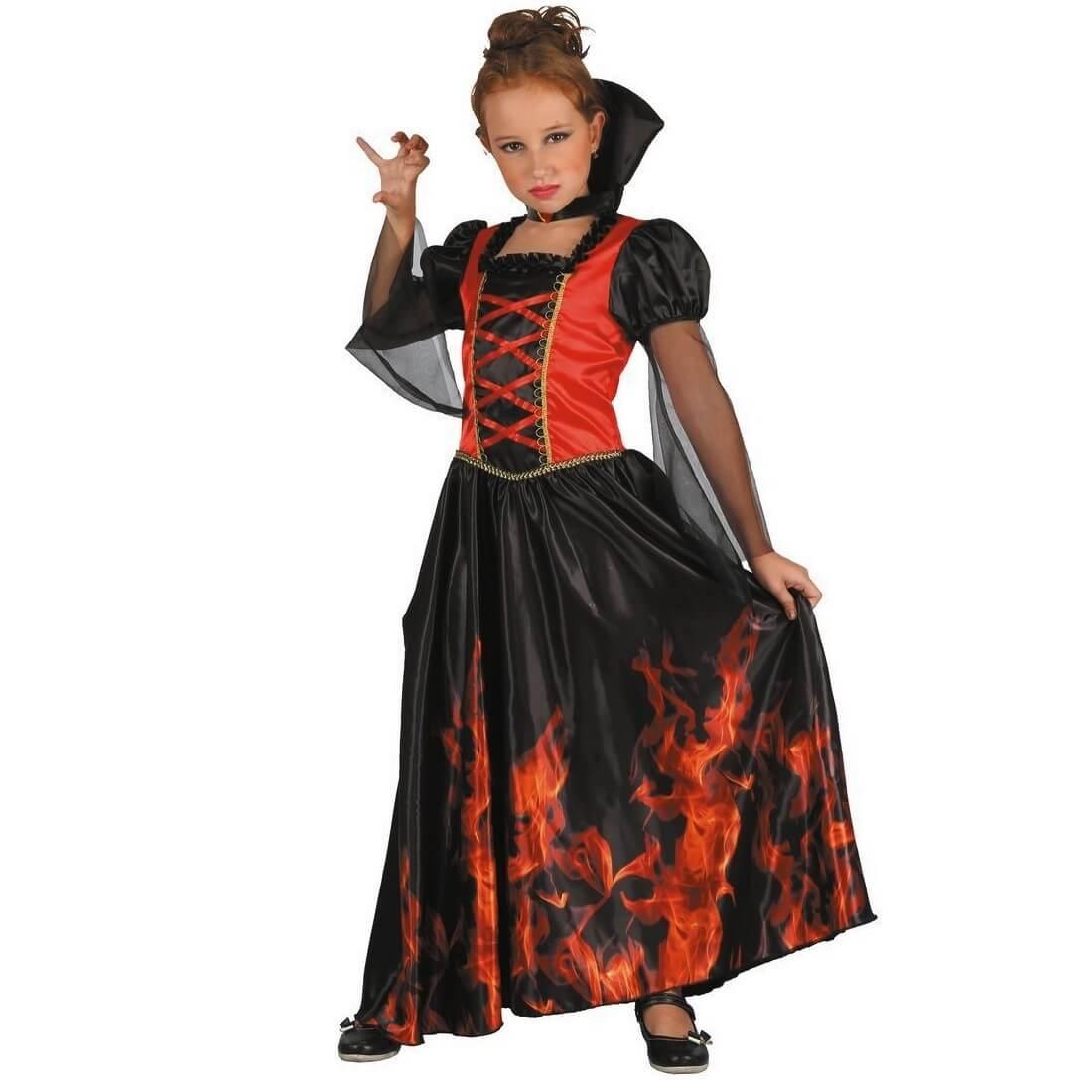 Costume Halloween: Vampiresse Flamboyante 5/6ans REF/91217