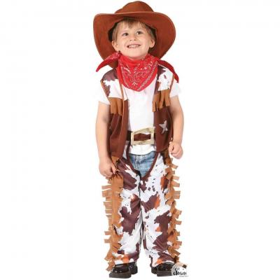 Costume garçon cowboy 3/4 ans REF/92282 (Déguisement enfant Western)