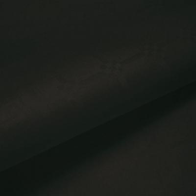 1 Rouleau nappe damassée noire en papier 6m x 1.18m REF/9284