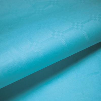 1 Rouleau nappe damassée bleu Caraïbes en papier 6m x 1.18m REF/9296