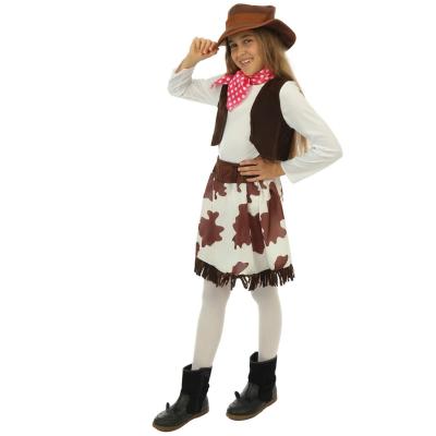 Costume Cow Girl 5/6 ans REF/98536 (Déguisement enfant fille)