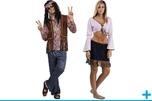 Accessoire de deguisement carnaval avec theme hippie