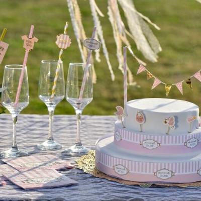 Accessoire gateau fille baby shower