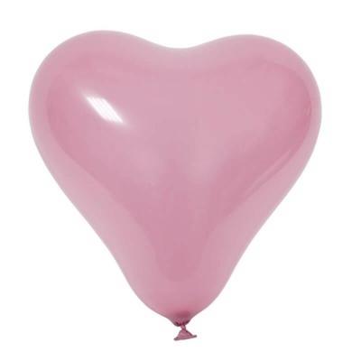 Bal196 ballon latex coeur rose