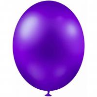 Balc18 ballon latex violet metallique 30cm