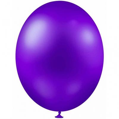 Ballon métallique violet en latex 30cm (x25) REF/BALC18