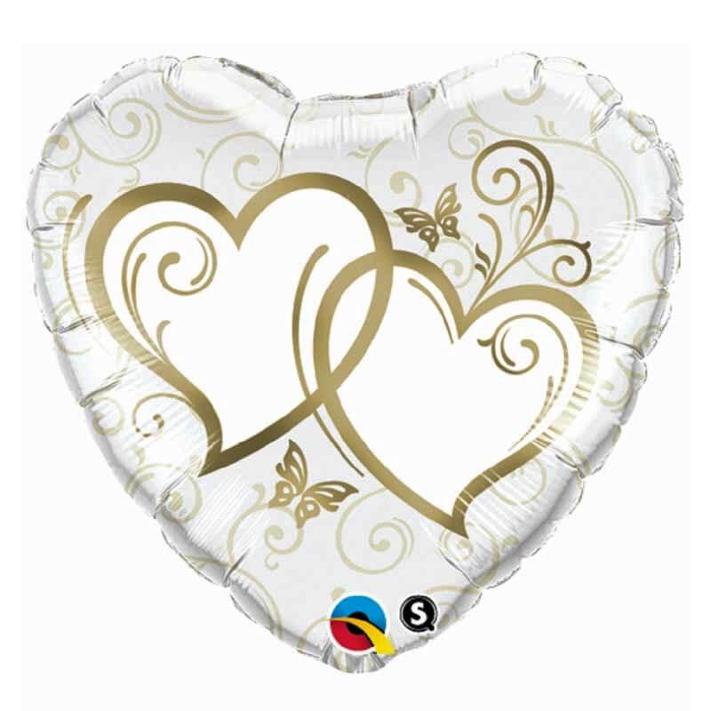 Ballon Saint valentin avec coeur 45cm - Decoration saint valentin 