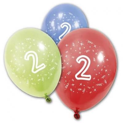 Ballon anniversaire chiffre 8 (x8) REF/BALBC8