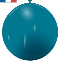 Ballon geant bleu turquoise en latex de fabrication francaise