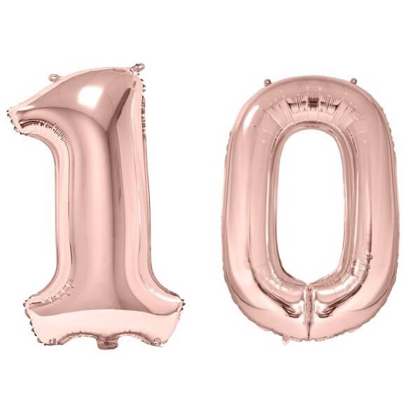 ballon alu géant chiffre 2 rose pour fêter un anniversaire