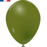 Ballon latex opaque 15cm fabrication france vert kaki