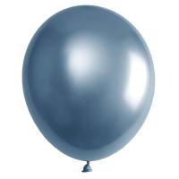 Ballon metallique 30cm latex bleu canard