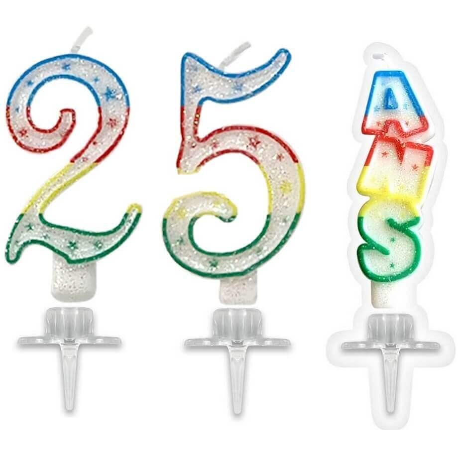 Anniversaire D'anniversaire 25 Ans Avec Le Gâteau Et Bougies Sur Le Fond  Rose Banque De Vidéos - Vidéo du confettis, bonheur: 77992644