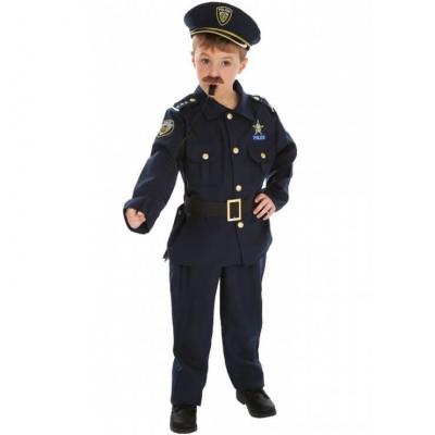C4085 age 11 12ans costume enfant garcon policier