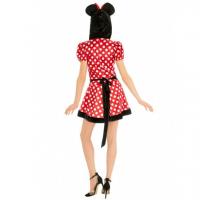 C4254 costume femme adulte taille s pretty mouse souris a pois