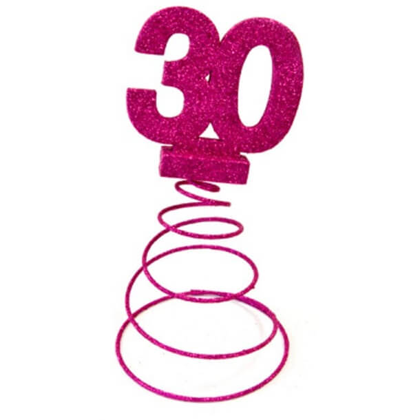 Kit anniversaire fuchsia 30 ans-déco anniversaire