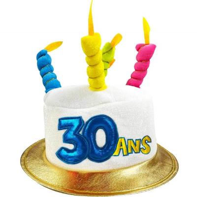 1 Chapeau anniversaire 30 ans REF/CHAM03 (cadeau de fête adulte)