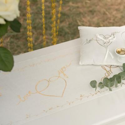 Chemin de table just married or mariage