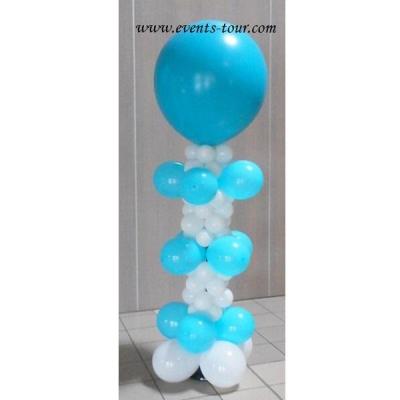 Prestation colonne de ballons avec Hélium 210cm REF/PES-329